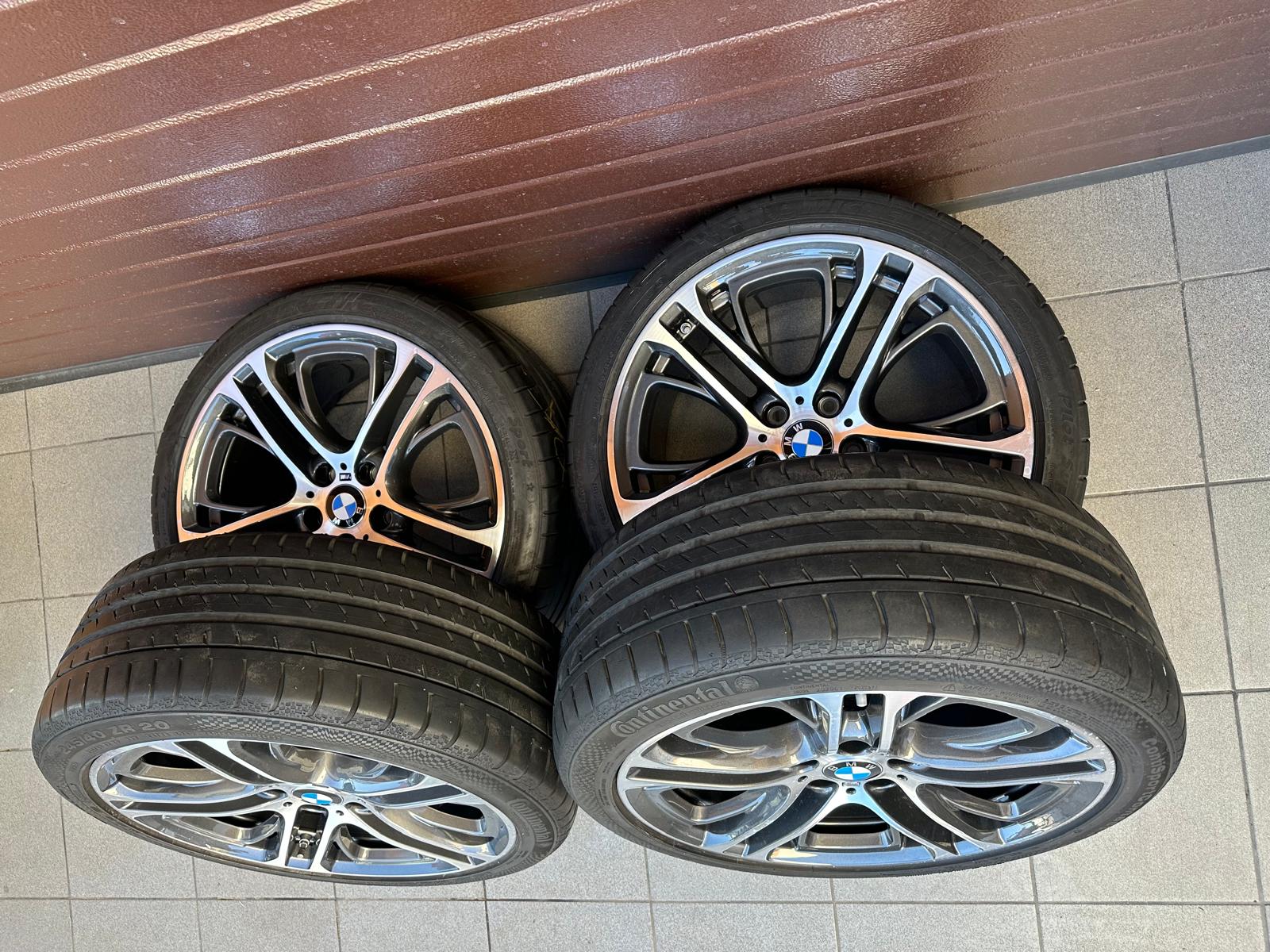 Original X3 F25 X4 F26 M Doppelspeiche 310, Wheels with pressure sensors, summer tires r20 - Image 2