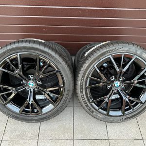 Original G30 G31 Lci M Y-Speiche 845 jet black rims with pressure sensors r19