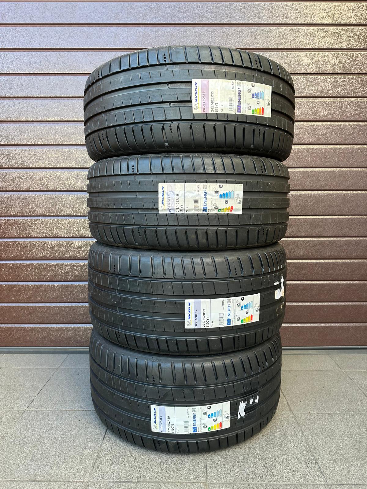 Michelin Pilot Sport 5 Front 245/40r19 Rear 275/35r19 New set