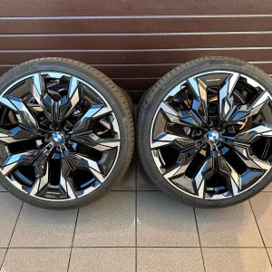 Original G60 G61 i5 Style 941i bicolor (jet black uni / glanzgedreht) Wheels with pressure sensors, Tires Continental New r21