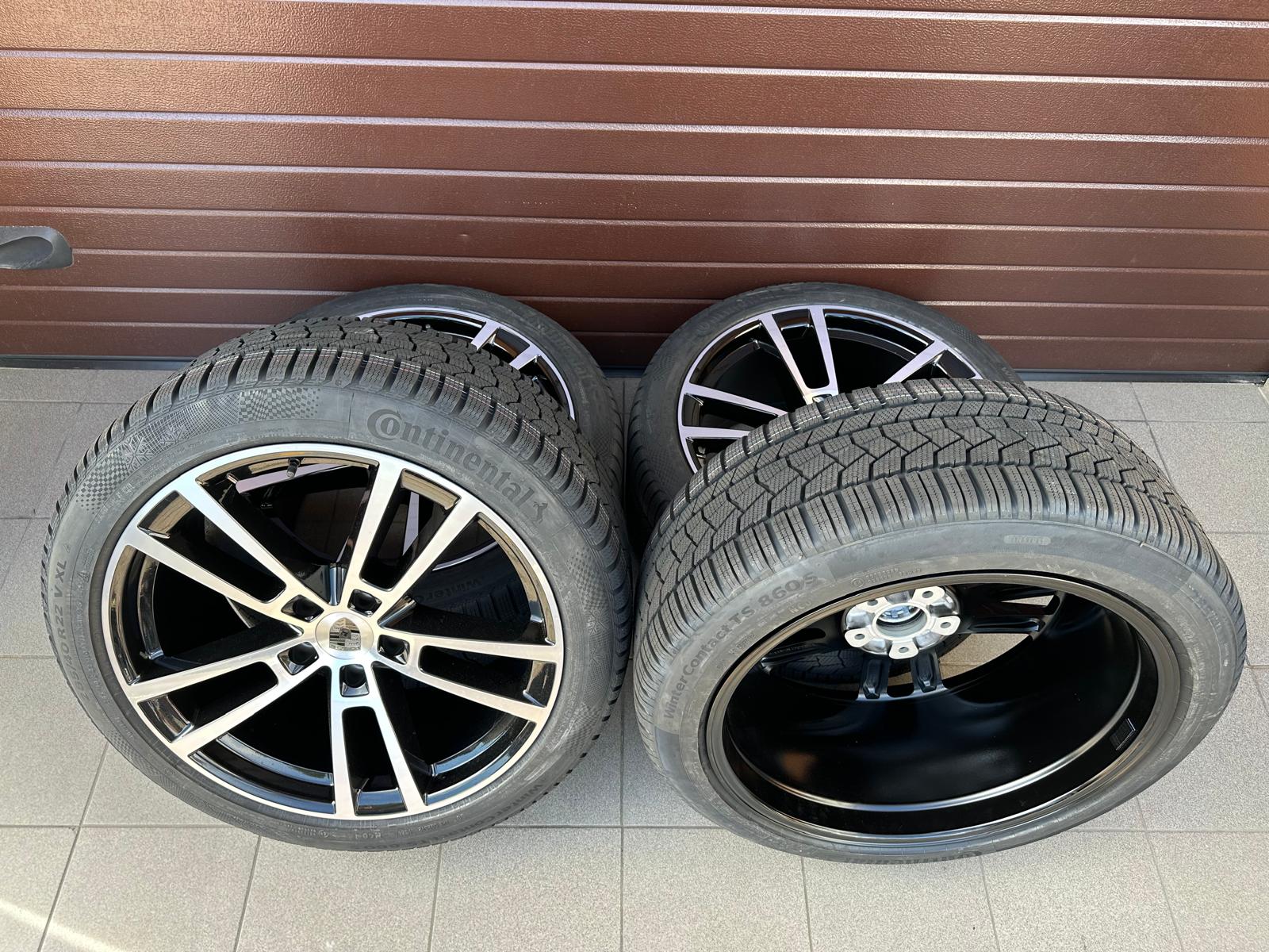 Original Cayenna Coupe GTS Wheels with pressure sensors, tires Continental 285/40 315/35 r22 New set - Image 7