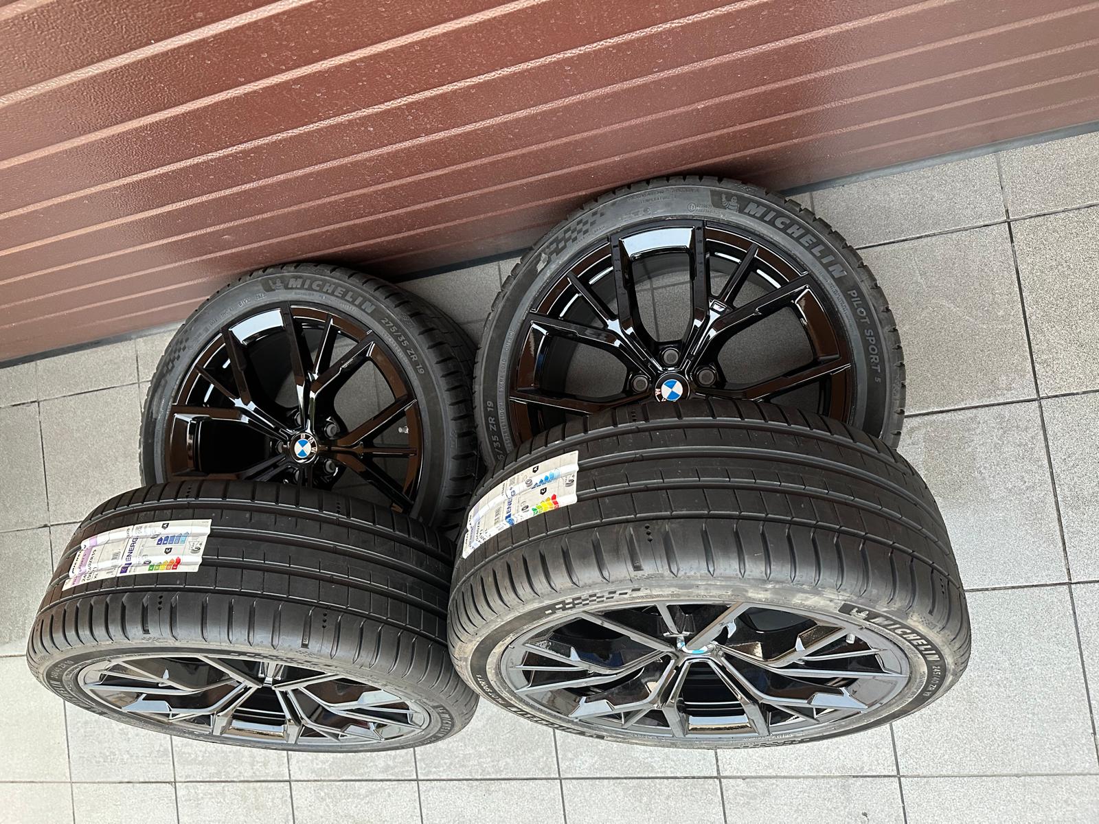 Original G30 G31 Lci M Y-Speiche 845 jet black rims with pressure sensors r19 - Image 3
