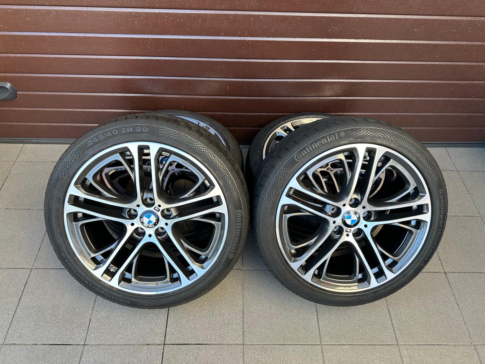 Original X3 F25 X4 F26 M Doppelspeiche 310, Wheels with pressure sensors, summer tires r20