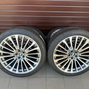 Original X7 G07 LCI Style 757 rims with pressure sensors tires r22