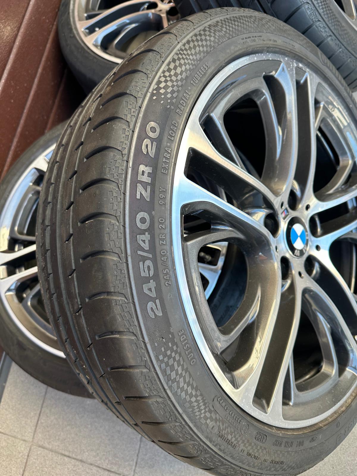 Original X3 F25 X4 F26 M Doppelspeiche 310, Wheels with pressure sensors, summer tires r20 - Image 3