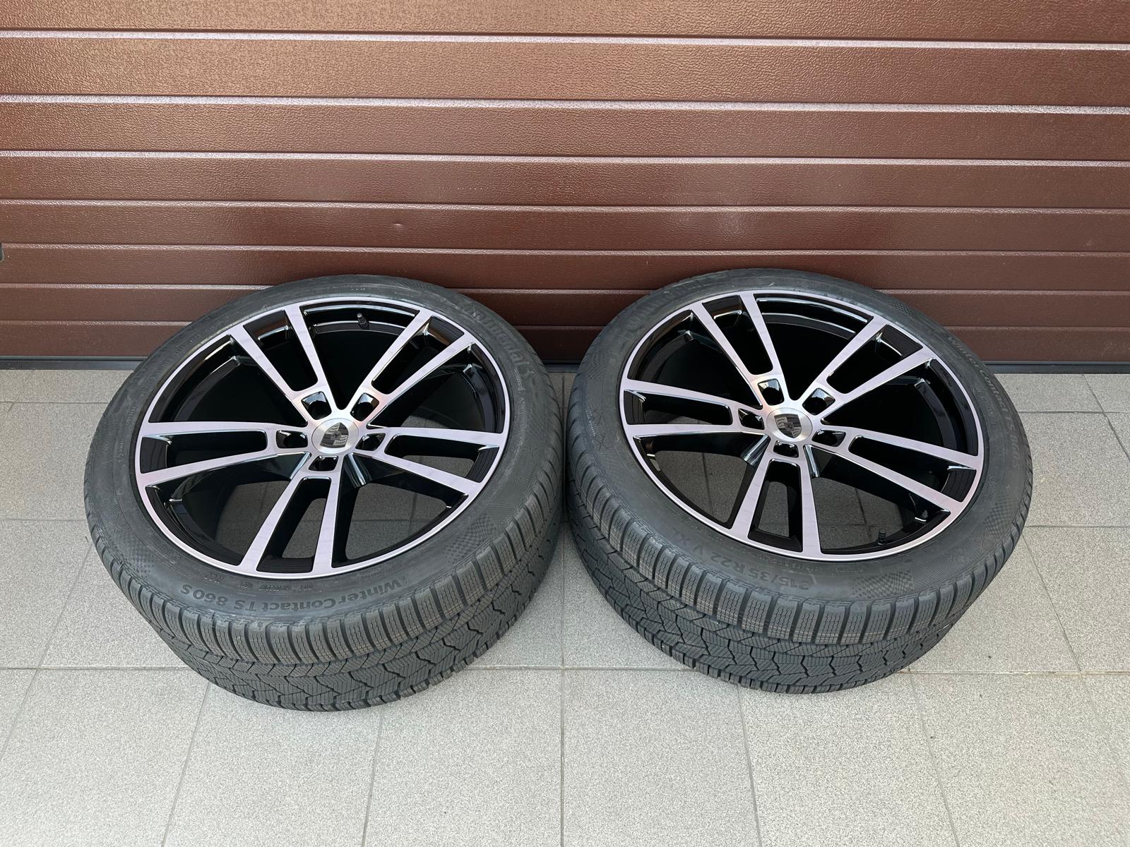 Original Cayenna Coupe GTS Wheels with pressure sensors, tires Continental 285/40 315/35 r22 New set - Image 6