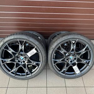 Original G60 G61 i5 M Performance Style 943 Frozen midnight grey, Wheels with pressure sensors, Continental tires New r21