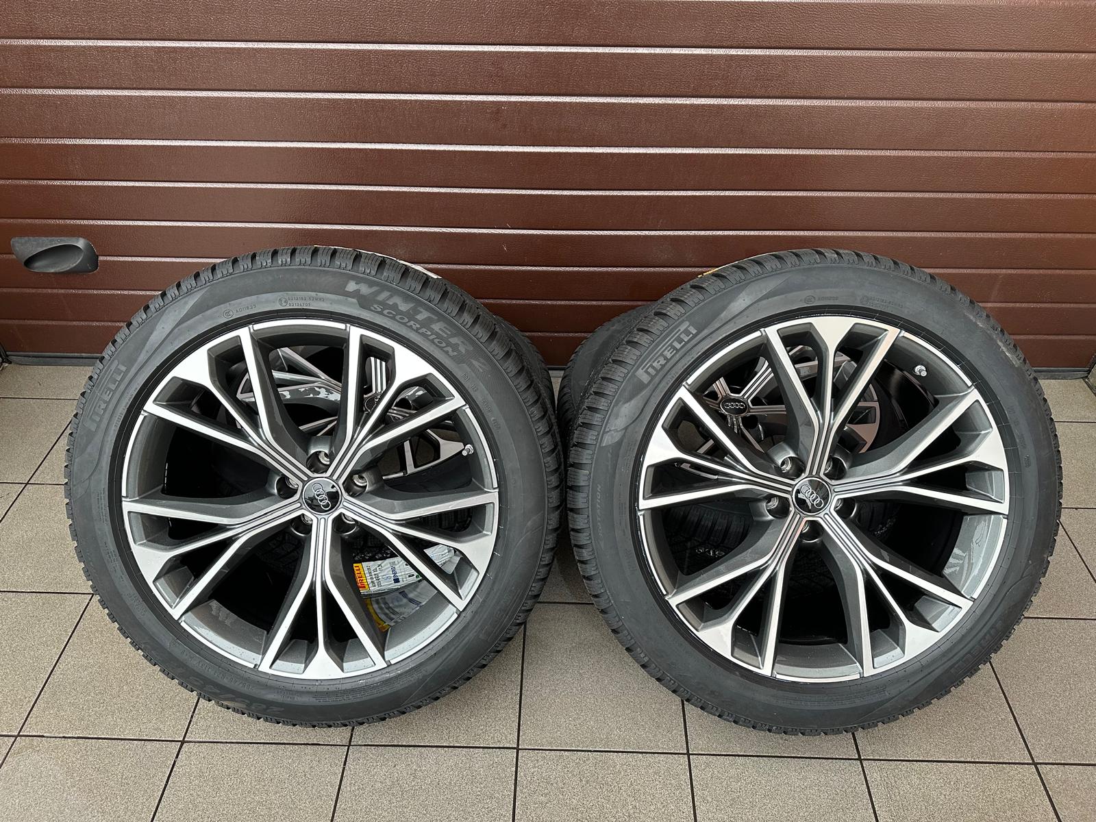 Original Q8 SQ8 Wheels with pressure sensors, Winter tires Pirelli set r21