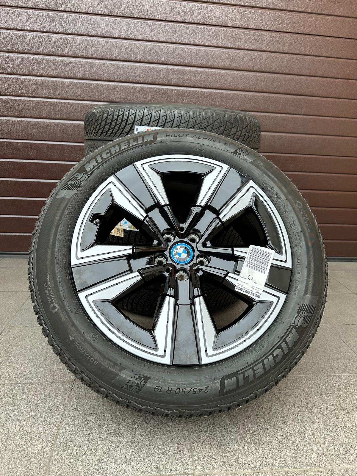 Original G01 X3 G08 iX3 G02 X4 Style 842 Wheels with pressure sensors, Michelin tires set r19