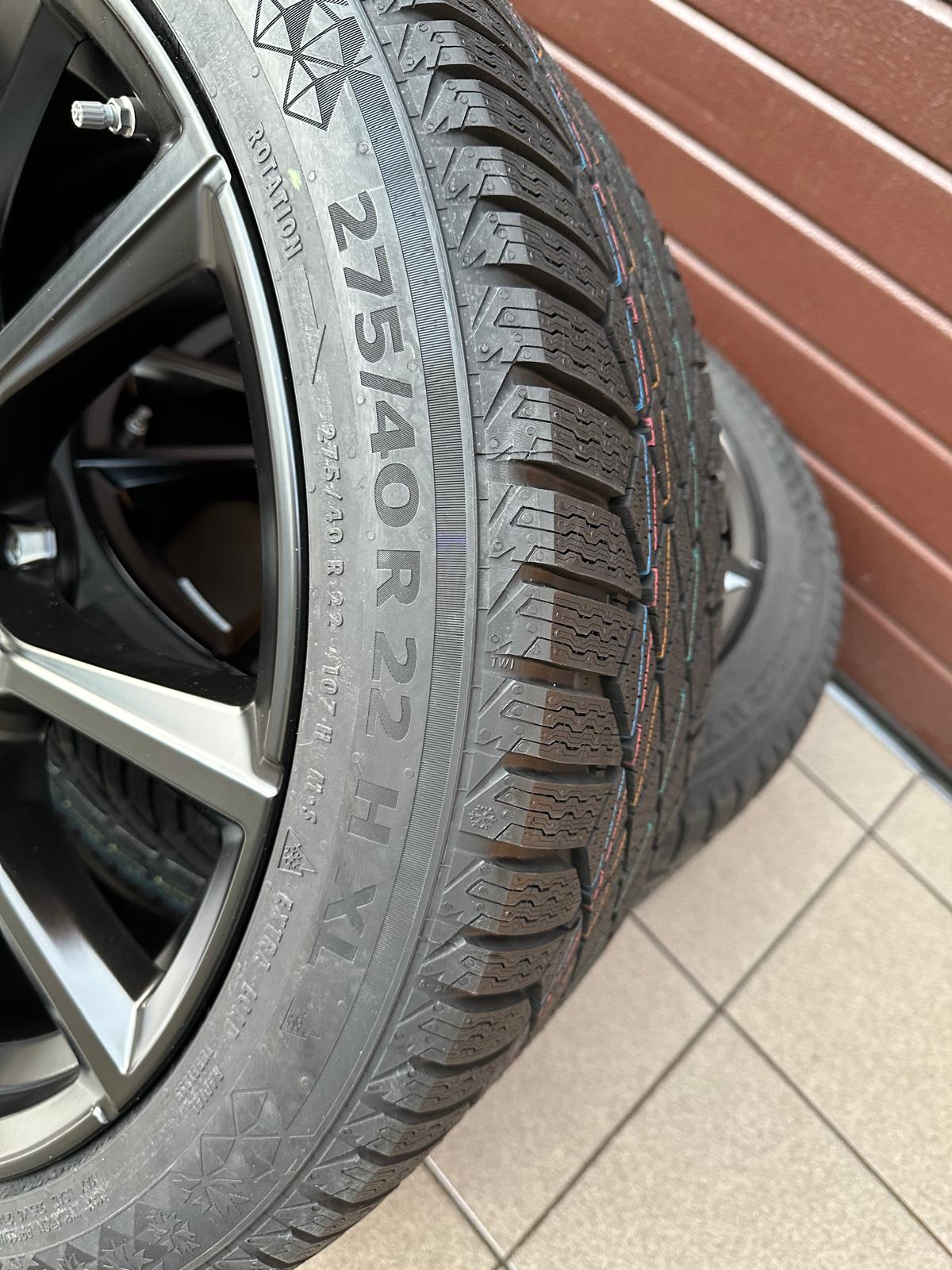 Original Winter G07 X7 Lci M Performance Double-Spoke 755 M Jet Black matt, Wheels with pressure sensors, Continental tires r22 - Image 4
