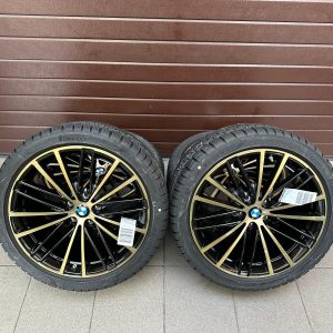 Original G30 G31 Lci Night Gold Style 635 rims with pressure sensors, Winter tires Pirelli set r19