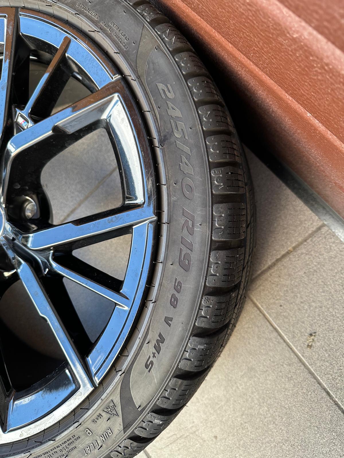 Original G30 G31 Lci M Y-Spoke 845 jet black Wheels With pressure sensors, Pirelli winter tires r19 - Image 7
