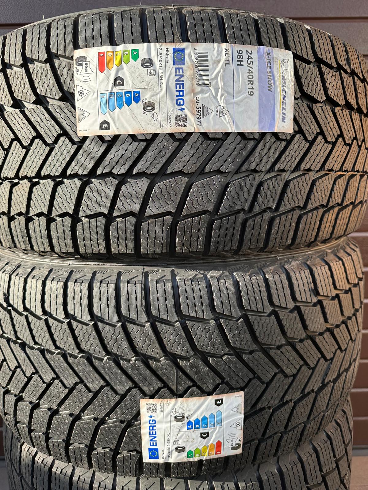 245/40R19 front, 275/35R19 rear Michelin X Ice Snow winter tires - Image 2
