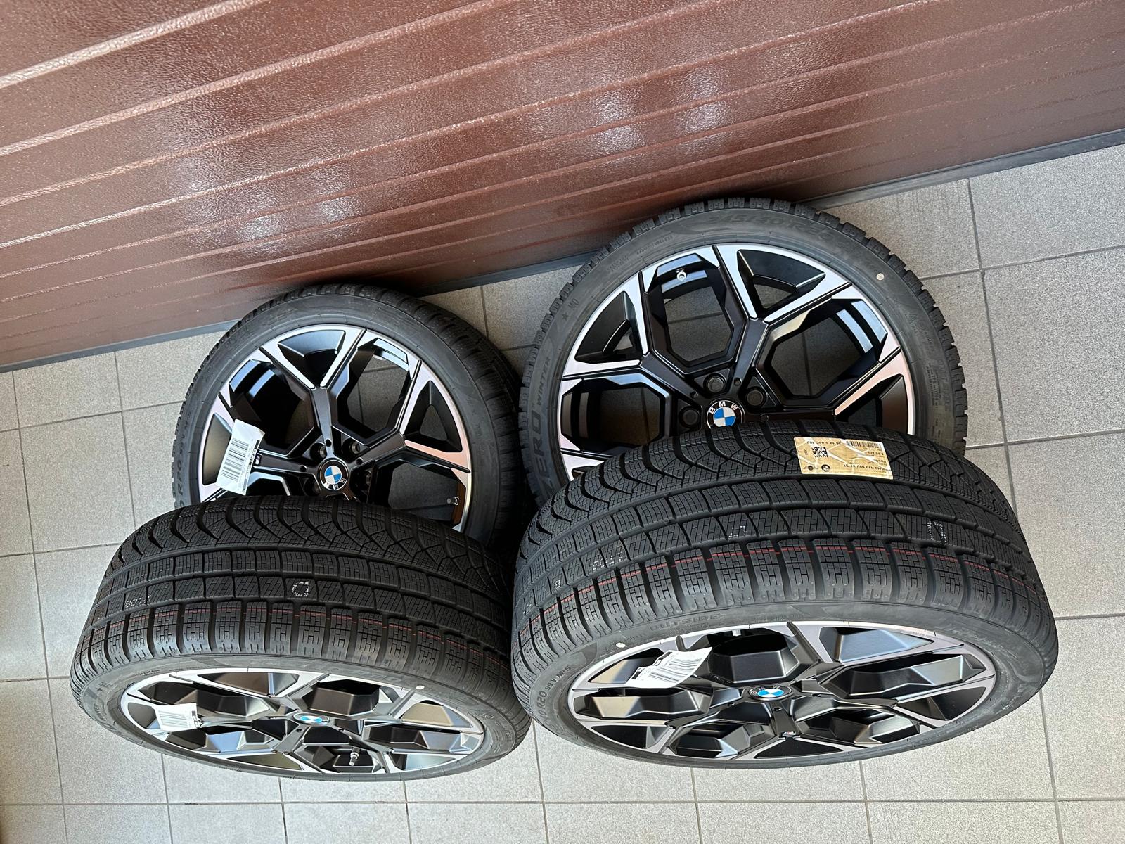 Original X1 U11 X2 U10 M Y-Spoke 872M bicolor (jet black matt) Wheels with pressure sensors, Pirelli winter tires r20 - Image 2