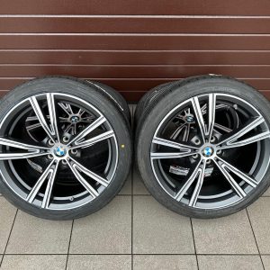 Original G20 G21 G28 G22 G23 Individual Doppelspeiche 793i bicolor (orbitgrey matt / glanzgedreht) Wheels with pressure sensors, YOKOHAMA tires r19