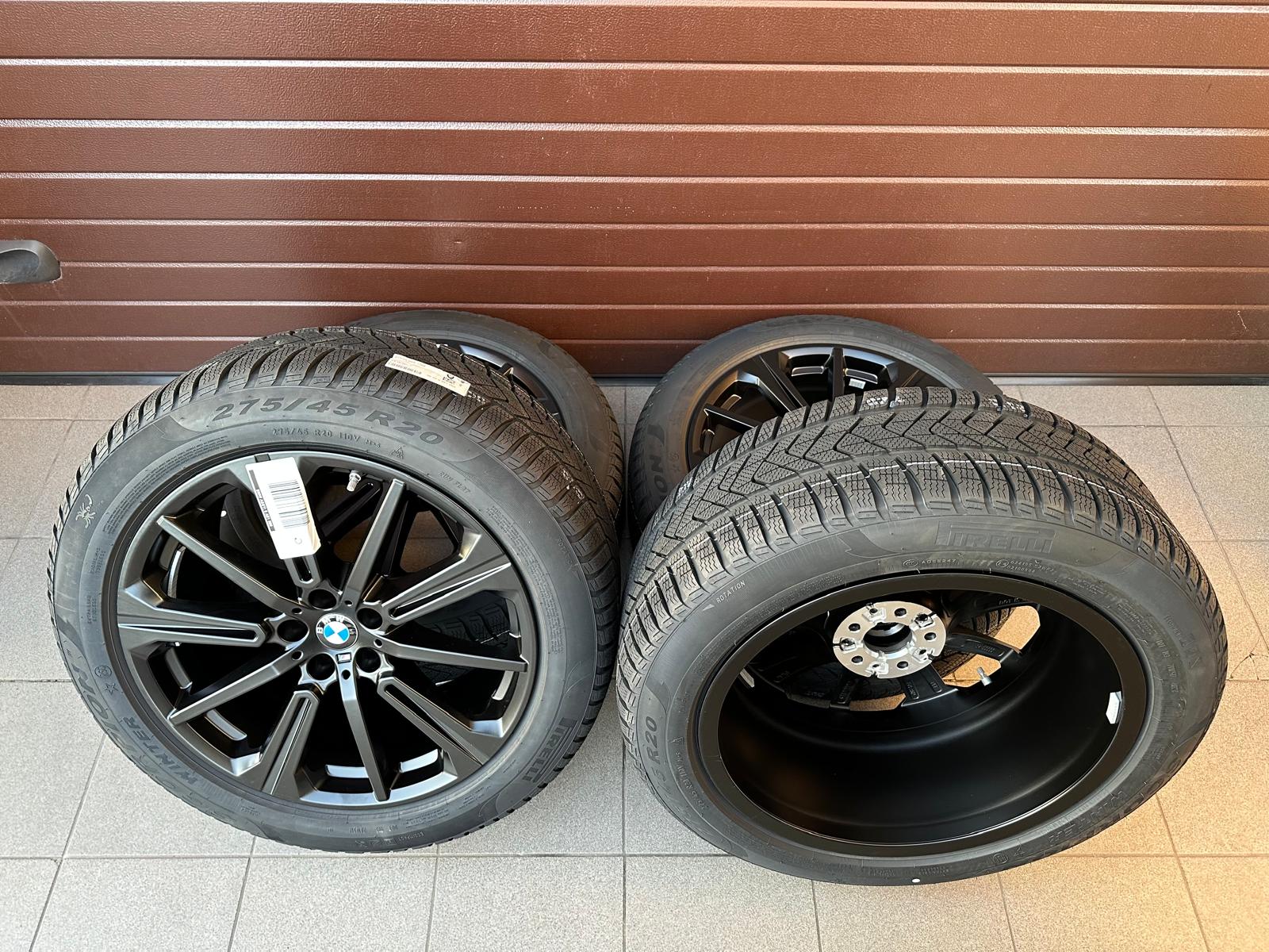 Original G05 X5 M G06 X6 M Style 748 Rims with pressure sensors for winter tires Pirelli R20 - Image 7