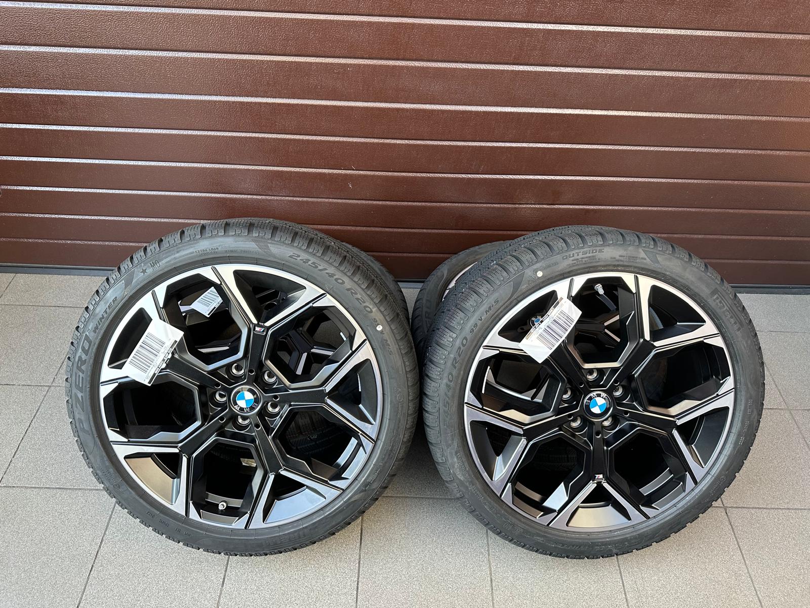 Original X1 U11 X2 U10 M Y-Spoke 872M bicolor (jet black matt) Wheels with pressure sensors, Pirelli winter tires r20