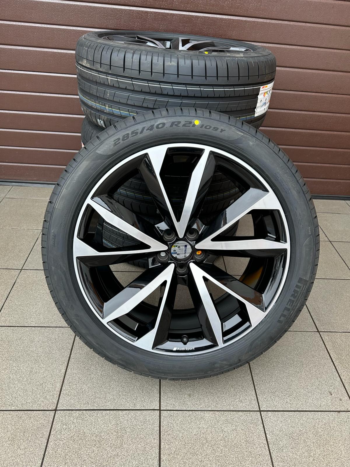Original Q7 Fits VW Touareg Wheels slightly used with New Pirelli tires r21