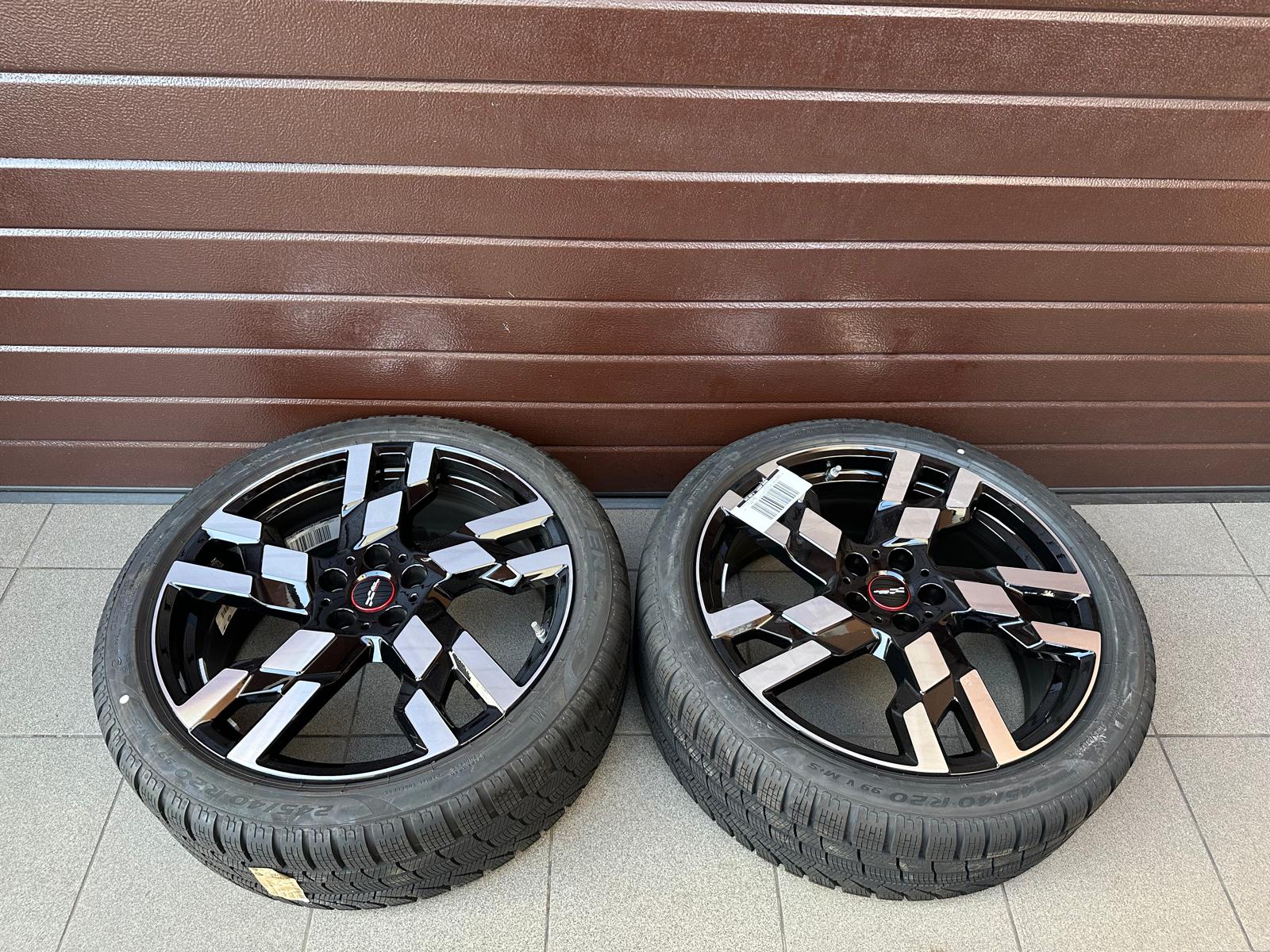 Original Mini Countryman U25 Jcw Flag Spoke 949 bicolor (jet black uni) Wheels with pressure sensors, Pirelli winter tires r20 - Image 6