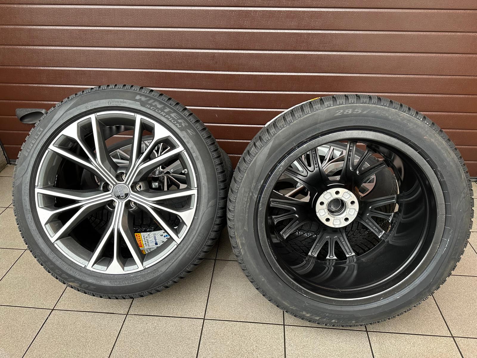 Original Q8 SQ8 Wheels with pressure sensors, Winter tires Pirelli set r21 - Image 7