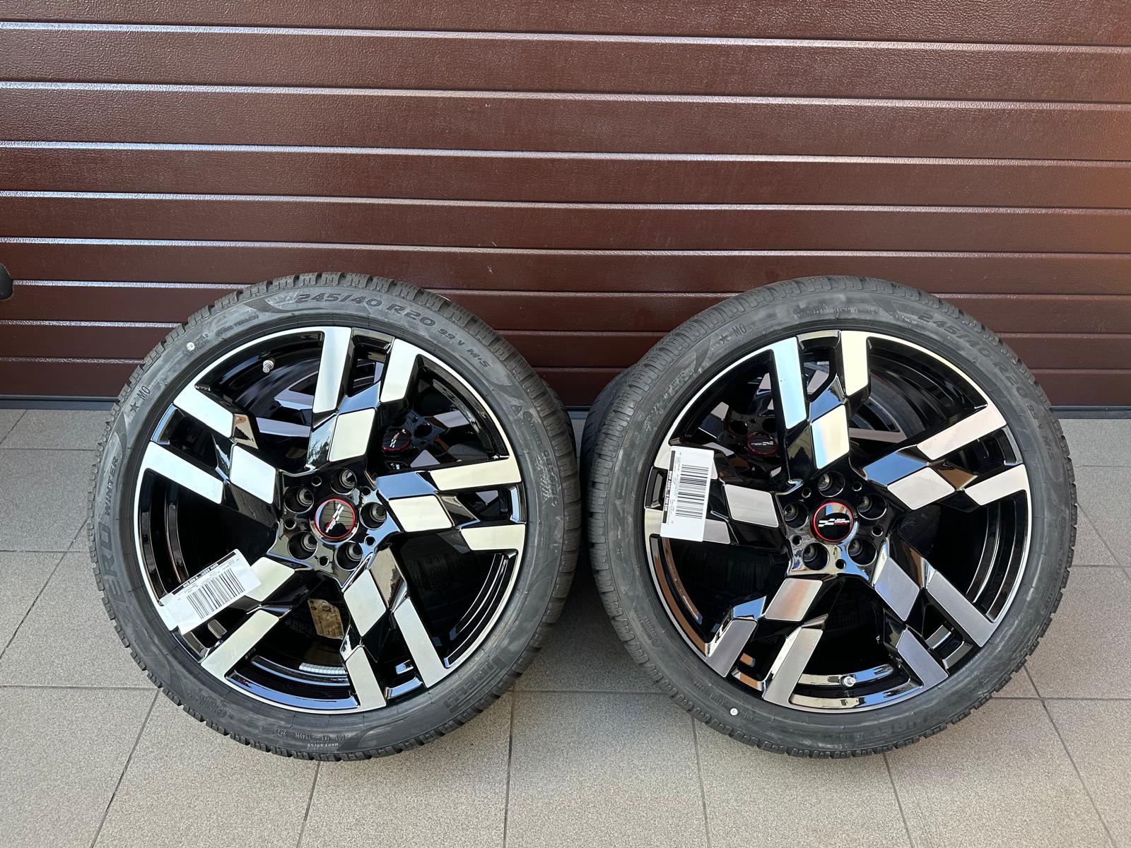 Original Mini Countryman U25 Jcw Flag Spoke 949 bicolor (jet black uni) Wheels with pressure sensors, Pirelli winter tires r20