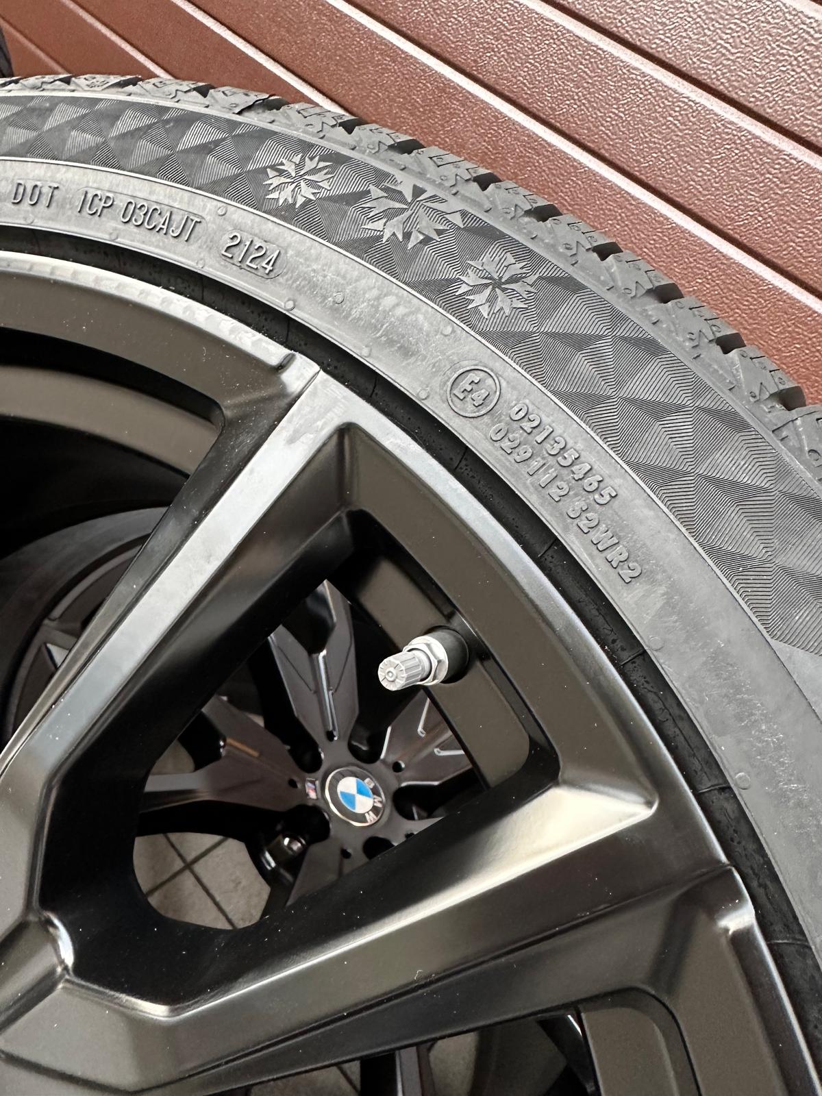 Original Winter G07 X7 Lci M Performance Double-Spoke 755 M Jet Black matt, Wheels with pressure sensors, Continental tires r22 - Image 3