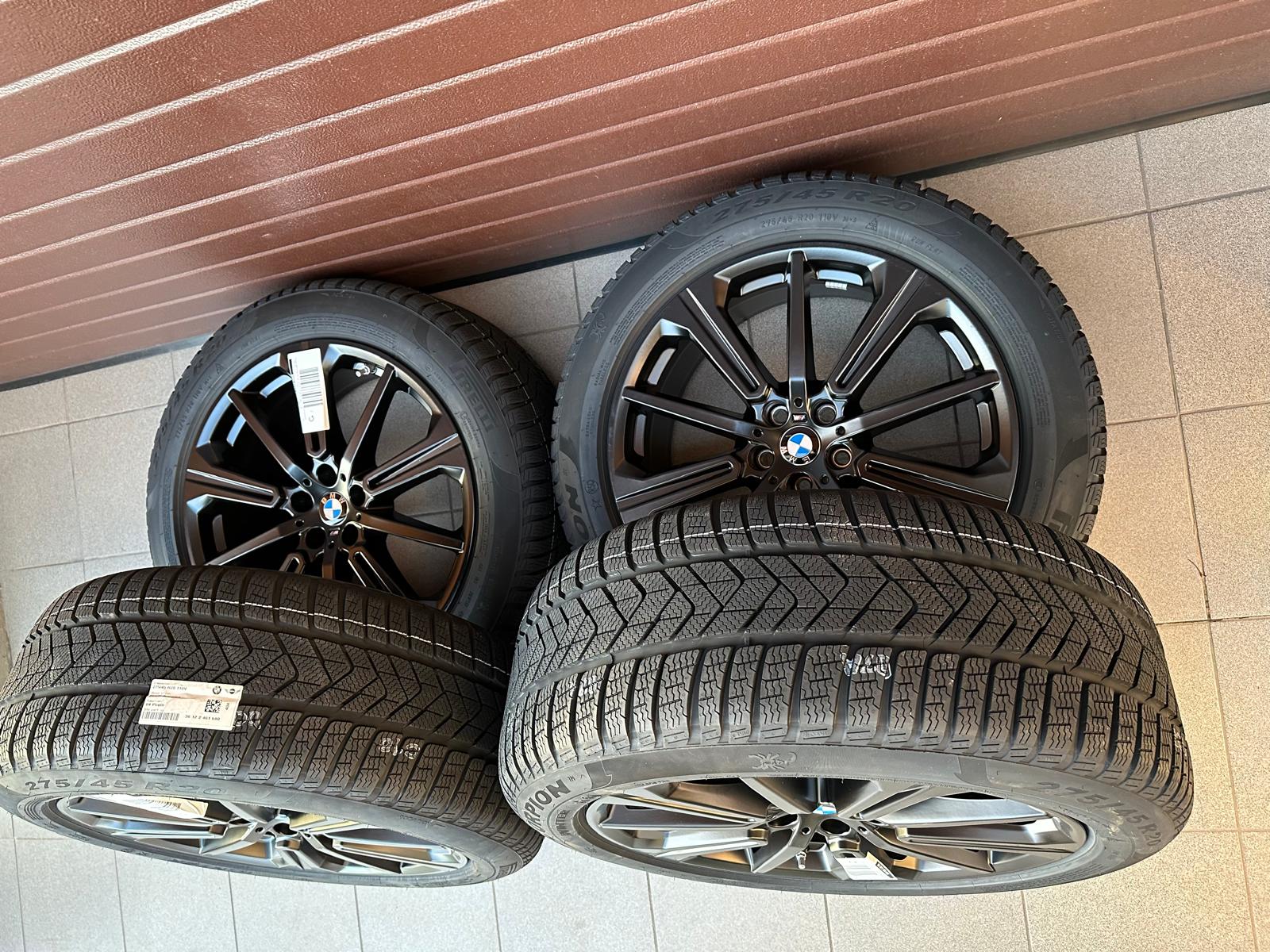 Original G05 X5 M G06 X6 M Style 748 Rims with pressure sensors for winter tires Pirelli R20 - Image 3