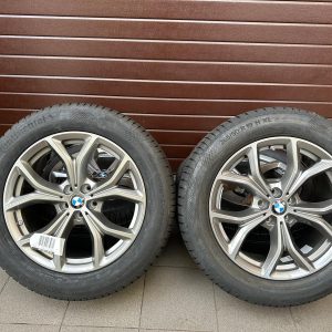 Original X5 G05 X6 G06 V-Spoke 735 ferric grey, Wheels with pressure sensors, Continental winter tires r19