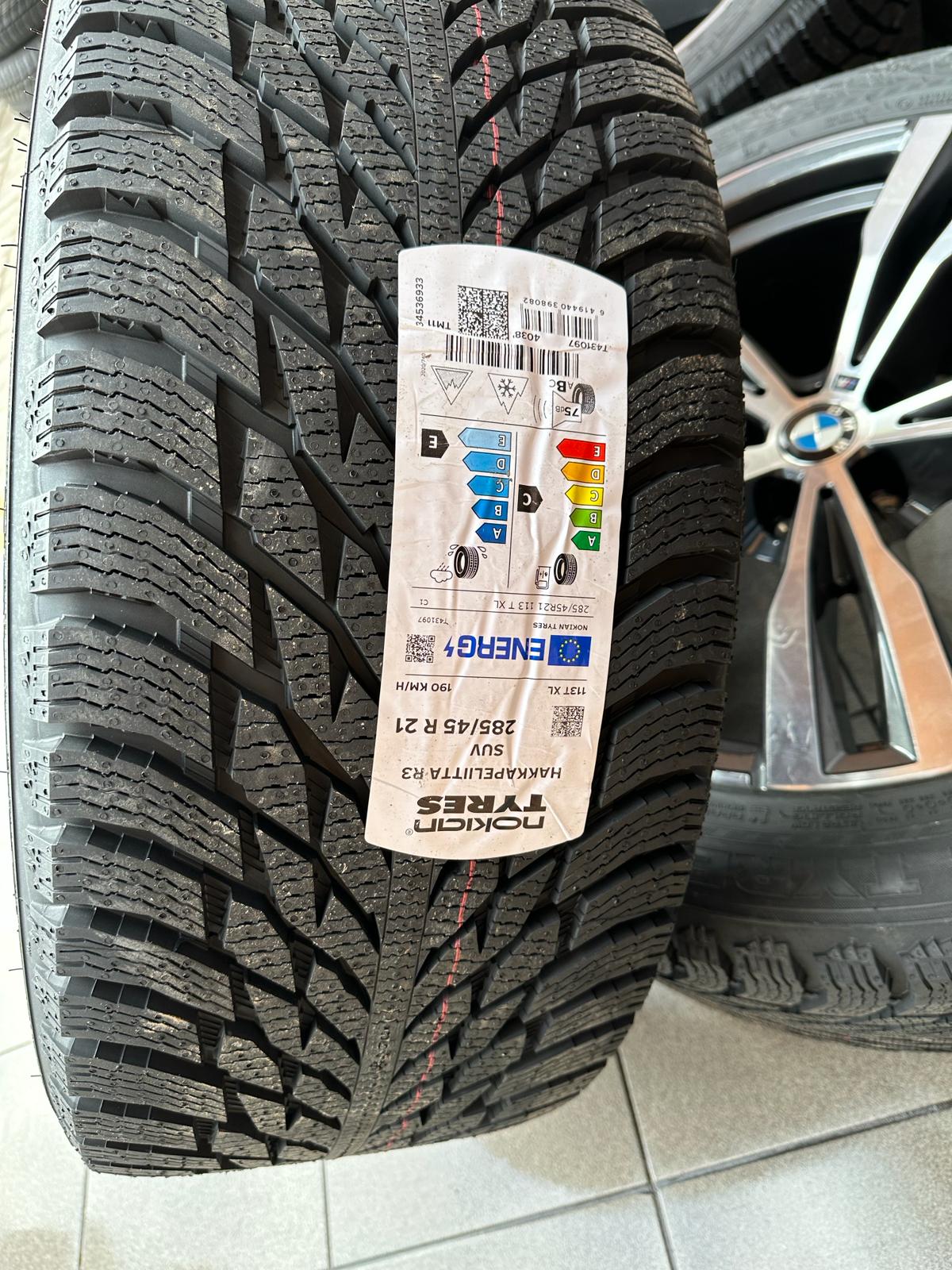 Original G07 X7 Lci M Doppelspeiche 754 bicolor (orbitgrey / glanzgedreht) Wheels with pressure sensors for winter tires Nokian r21 - Image 5