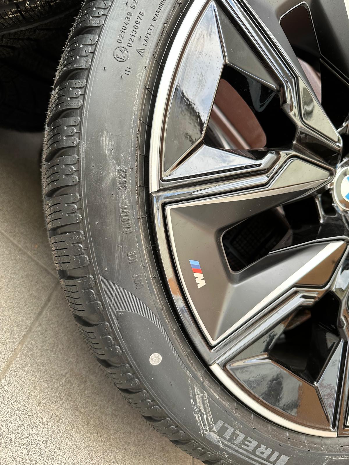 Original G70 M Aerodynamic 909M bicolor (jet black uni) Wheels with pressure sensors, Pirelli winter tires set r21 - Image 2