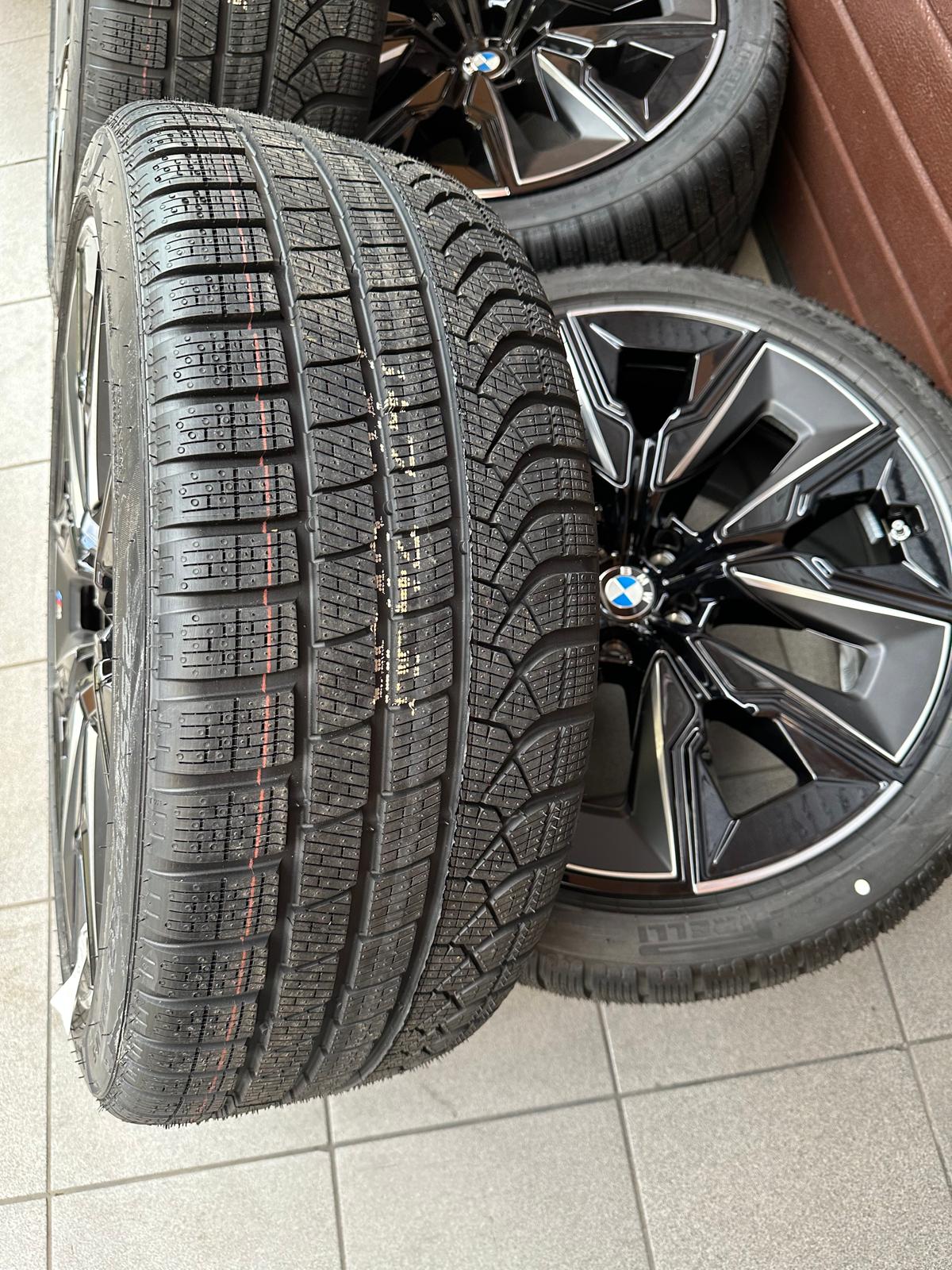 Original G70 M Aerodynamic 909M bicolor (jet black uni) Wheels with pressure sensors, Pirelli winter tires set r21 - Image 4