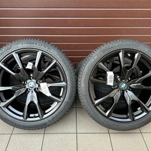 Original Winter G07 X7 Lci M Performance Double-Spoke 755 M Jet Black matt, Wheels with pressure sensors, Continental tires r22