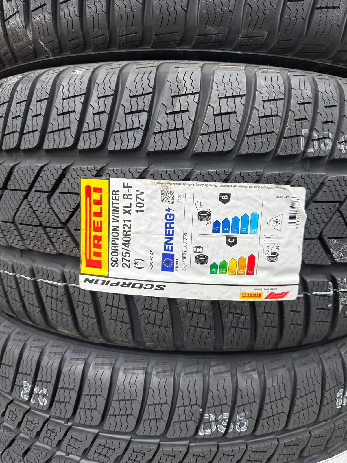 275/40r21 front 315/35r21 rear, Pirelli Scorpion XL R-F winter tires set - Image 2