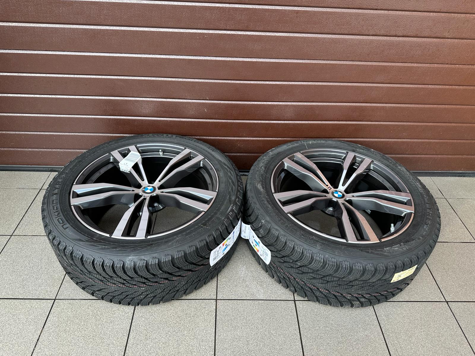 Original G07 X7 Lci M Doppelspeiche 754 bicolor (orbitgrey / glanzgedreht) Wheels with pressure sensors for winter tires Nokian r21 - Image 4