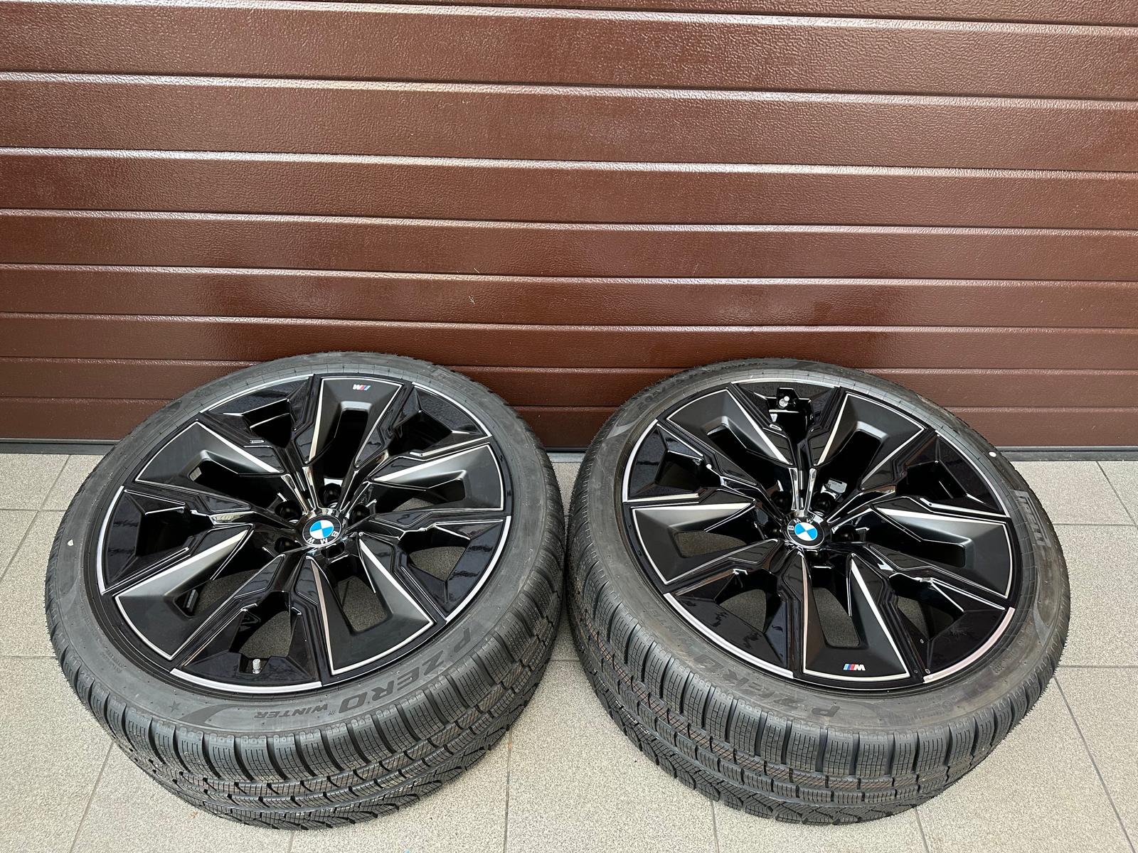 Original G70 M Aerodynamic 909M bicolor (jet black uni) Wheels with pressure sensors, Pirelli winter tires set r21 - Image 7