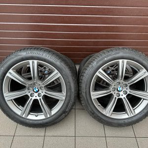 Original G05 X5 G06 X6 Style 736 Wheels with pressure sensors All-season tire Bridgestone R20