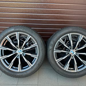 Original X5 G05 X6 G06 M Style 740 Wheels with pressure sensors, Bridgestone tires r20