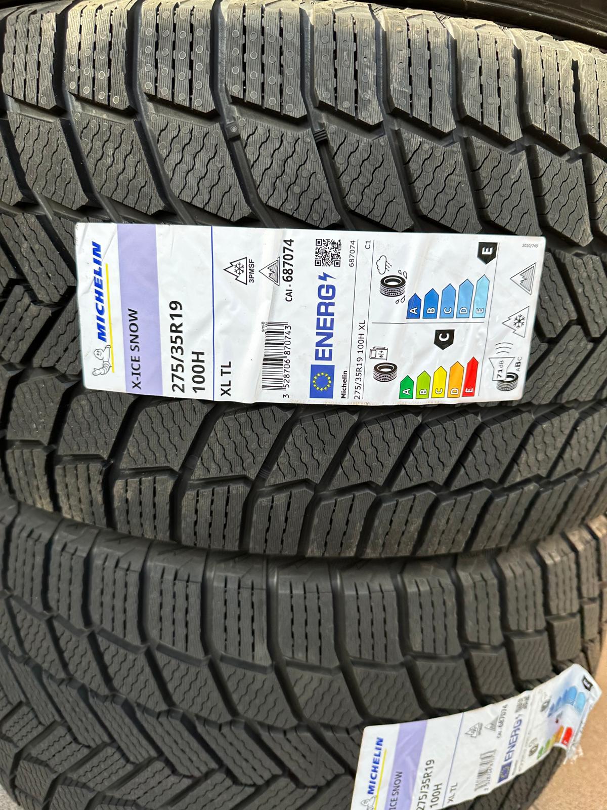245/40R19 front, 275/35R19 rear Michelin X Ice Snow winter tires - Image 4
