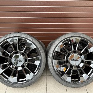 Original XM G09 M Star Spoke 923 bicolor (night gold / milled) Wheels with pressure sensors, Pirelli summer tires r23