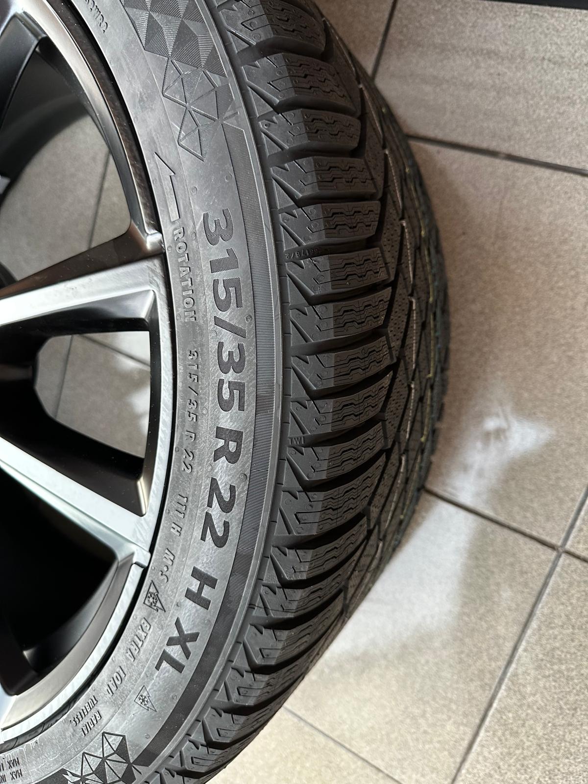 Original Winter G07 X7 Lci M Performance Double-Spoke 755 M Jet Black matt, Wheels with pressure sensors, Continental tires r22 - Image 6