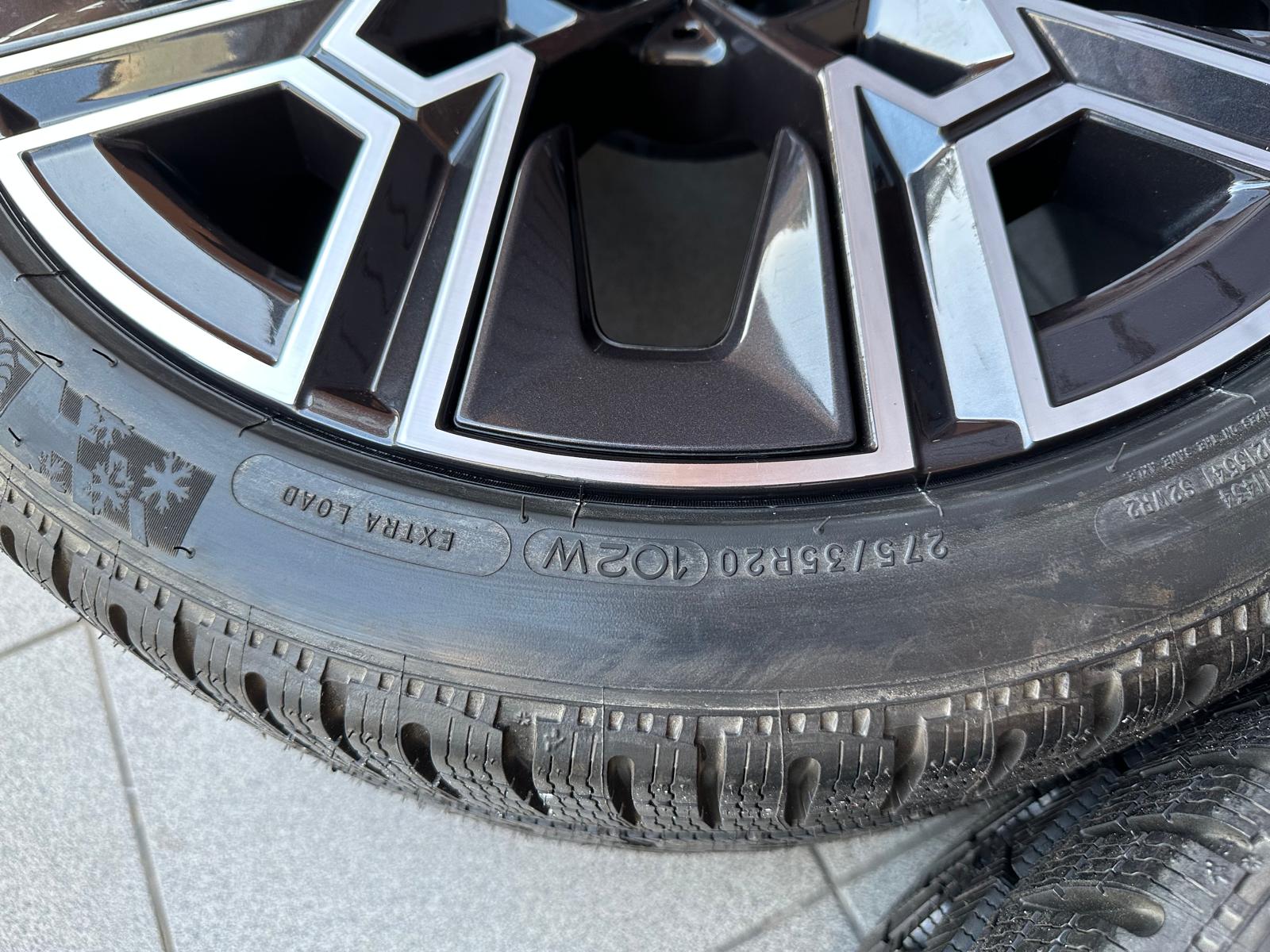 Original G60 G61 M Aerodynamic 939 bicolor (midnight grey / polished) Wheels with pressure sensors, winter tires Michelin r20 - Image 6