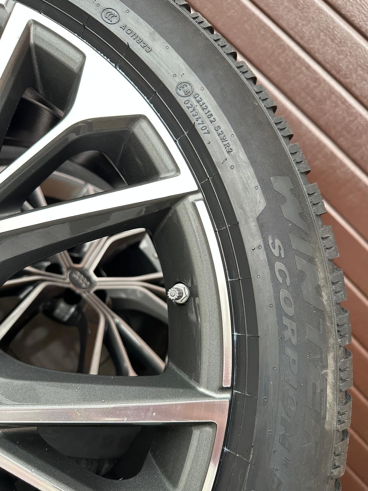 Original Q8 SQ8 Wheels with pressure sensors, Winter tires Pirelli set r21 - Image 3