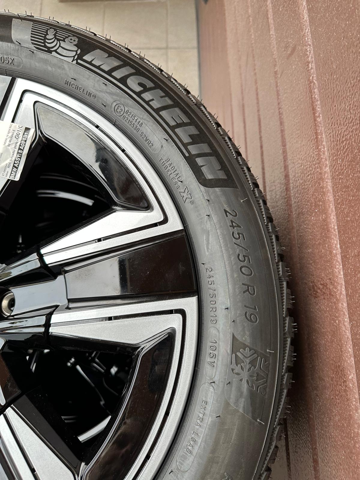 Original G01 X3 G08 iX3 G02 X4 Style 842 Wheels with pressure sensors, Michelin tires set r19 - Image 3