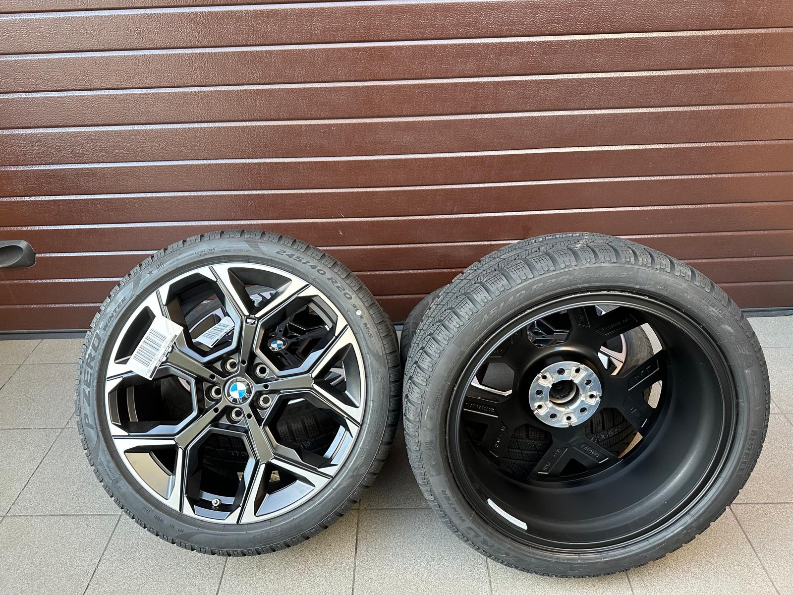 Original X1 U11 X2 U10 M Y-Spoke 872M bicolor (jet black matt) Wheels with pressure sensors, Pirelli winter tires r20 - Image 7