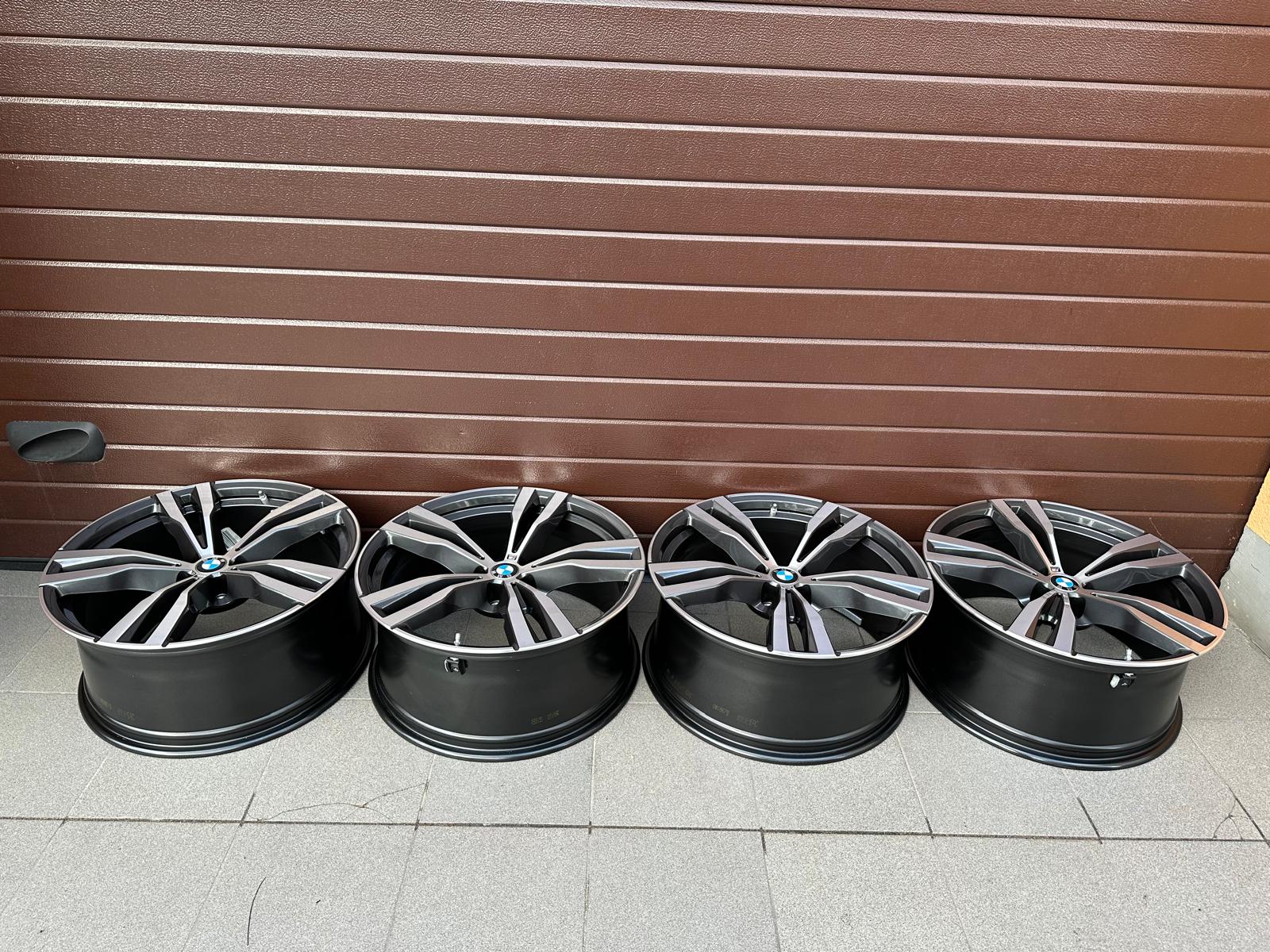 Original G07 X7 LCI M Doppelspeiche 754 biocolor (orbitgrey / glanzgedreht) Wheels With pressure sensors, r21