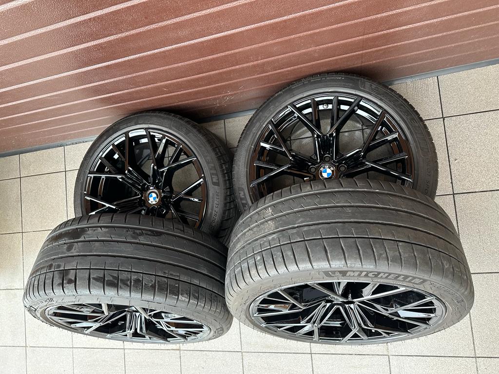 Original M8 F91 F92 F93 M Sternspeiche 811 bicolor (black / polished) Michelin tires r20 - Image 2