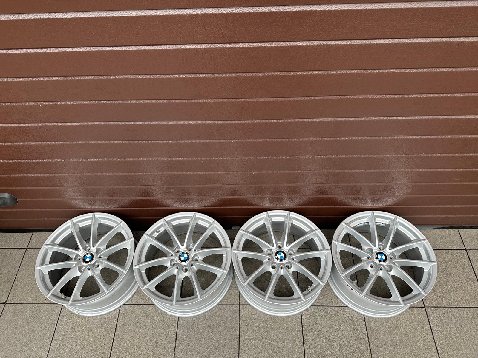 Original G30 G31 V-Spoke 618 reflex silver Wheels with pressure sensors r17