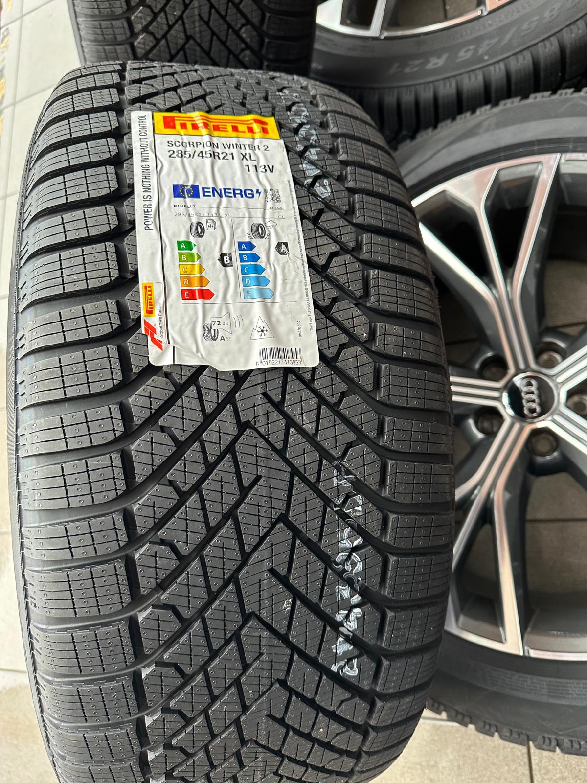 Original Q8 SQ8 Wheels with pressure sensors, Winter tires Pirelli set r21 - Image 5