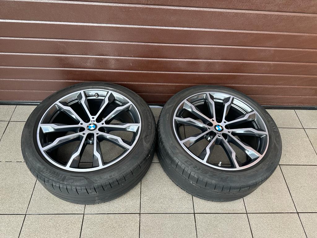 Original G01 X3 G02 X4 M Doppelspeiche 699 bicolor (orbitgrey / glanzgedreht) Wheels with pressure sensors, Pirelli tires r20 - Image 4