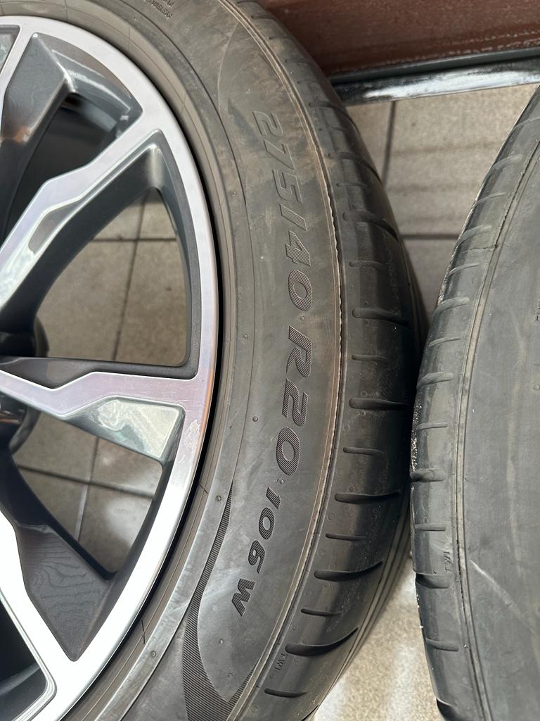 Original G01 X3 G02 X4 M Doppelspeiche 699 bicolor (orbitgrey / glanzgedreht) Wheels with pressure sensors, Pirelli tires r20 - Image 5